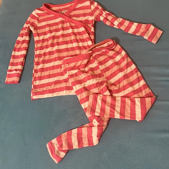 Kickee pants striped pajamas 2T - Picture 1 of 3